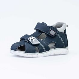 322112-23 Сандалии из натурального нубука для мальчика для мальчики светло-синий