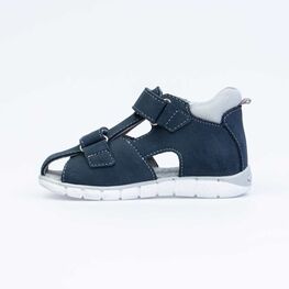 322112-23 Сандалии из натурального нубука для мальчика для мальчики светло-синий фото №2