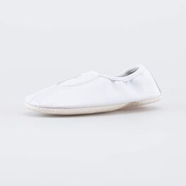 412010-01 Кожаные чешки детские белые для универсальные белый