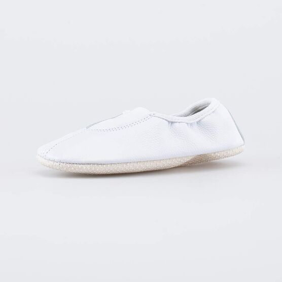 412010-01 Кожаные чешки детские белые для универсальные белый