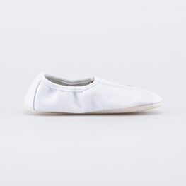 412010-01 Кожаные чешки детские белые для универсальные белый фото №2