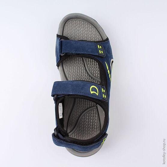 724011-12 Пляжная обувь для мальчики син-сал фото №4