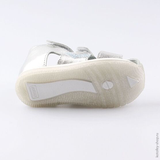 122131-23 Босоножки для девочки серебрист. фото №3