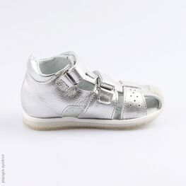 122131-23 Босоножки для девочки серебрист. фото №2