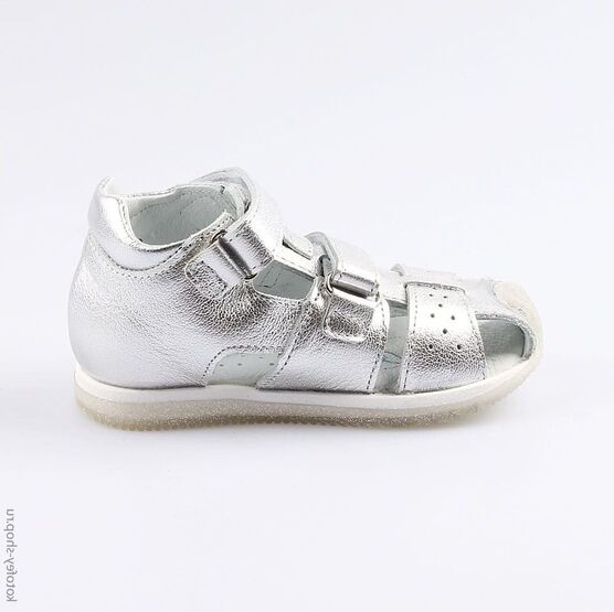 122131-23 Босоножки для девочки серебрист. фото №2