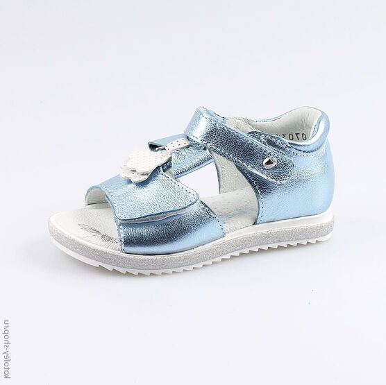 322095-22 Босоножки для девочки голубой