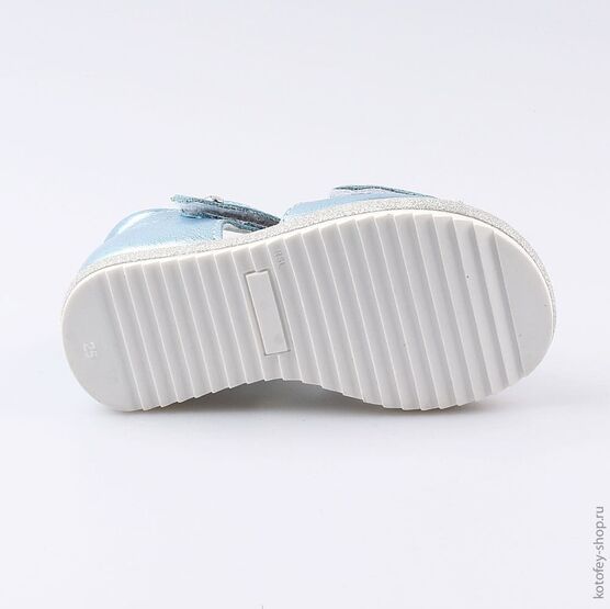 322095-22 Босоножки для девочки голубой фото №3
