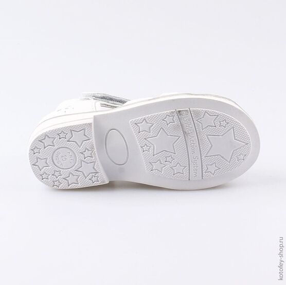 322077-21 Босоножки для девочки белый фото №3