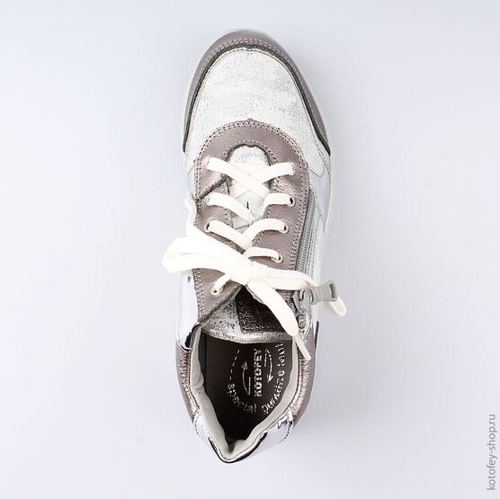 752138-21 Ботинки для девочки серебрист. фото №4