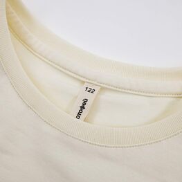07802044-40 Фуфайка (футболка) для девочки, бежевый для девочки бежевый фото №4