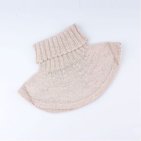 07012087-40 Манишка из 100% шерсти мериноса бежевая для универсальные бежевый