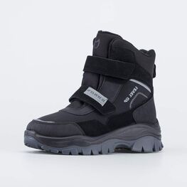754077-42 Зимние ботинки подростковые для мальчики черный