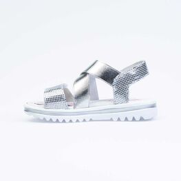 524057-21 Босоножки летние для девочки серебрист. фото №2