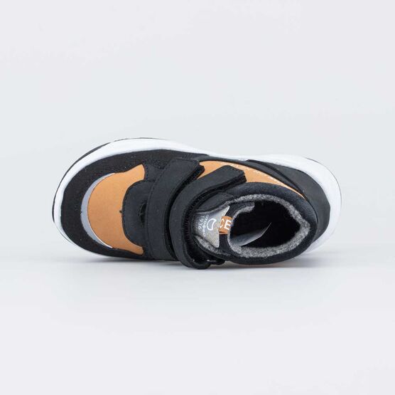 152322-32 Ботинки для мальчики чер-жел фото №4