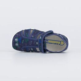 421101-11 Текстильные сандалии Солнечные очки для мальчики синий фото №4