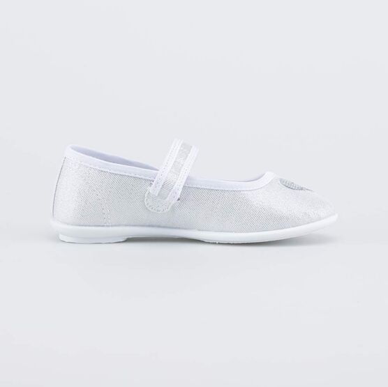 431191-72 Нарядные туфли праздничные Сердце для девочки серебристый фото №2