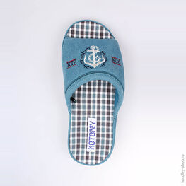 731011-12 Тапочки голубые для мальчики голубой фото №4