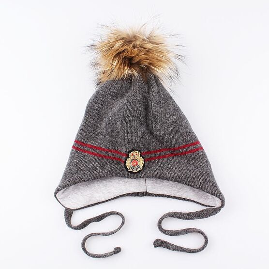 07711152-40 Зимняя шапка для мальчика, серая для мальчики серый