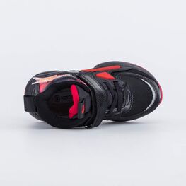 354062-31 Ботинки с LED-подсветкой для мальчики черно-красный фото №4