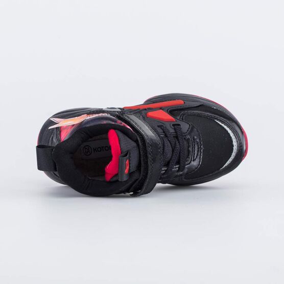 354062-31 Ботинки с LED-подсветкой для мальчики черно-красный фото №4