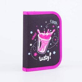 06805002-40 Пенал-книжка школьный для девочки черный