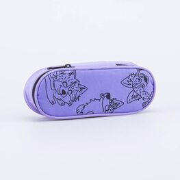 06805016-40 Пенал школьный Корги для девочки фиолетовый