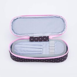 06805020-40 Пенал школьный для девочки черный + розовый фото №4