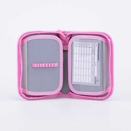 06805023-40 Пенал-книжка школьный розовый для девочки розовый фото №4