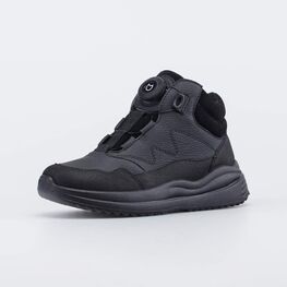 652226-32 Кожаные ботинки с системой быстрой шнуровки для мальчики черный