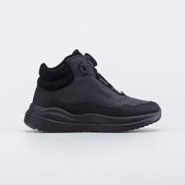 652226-32 Кожаные ботинки с системой быстрой шнуровки для мальчики черный фото №2