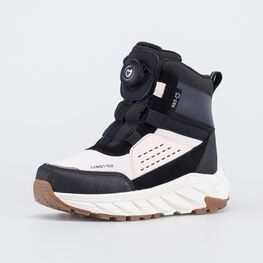 454701-41 Мембранные ботинки Softshell для девочки черный + розовый