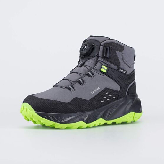 454903-81 Мембранные ботинки SoftShell и Тинсулейт для мальчики серый + салатовый