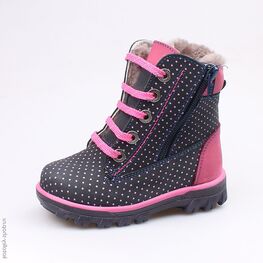 352124-51 Сапожки для девочки син-фук