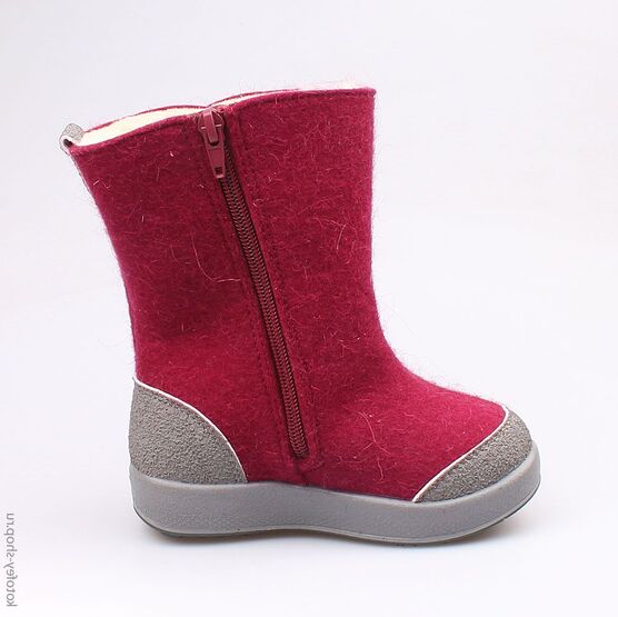 367094-42 Валенки для девочки бордовый фото №2