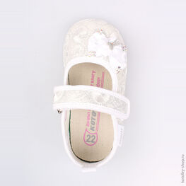 131071-11 Текстильная обувь для девочки серебрист. фото №4