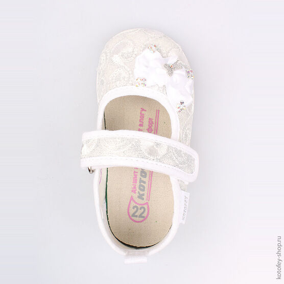 131071-11 Текстильная обувь для девочки серебрист. фото №4