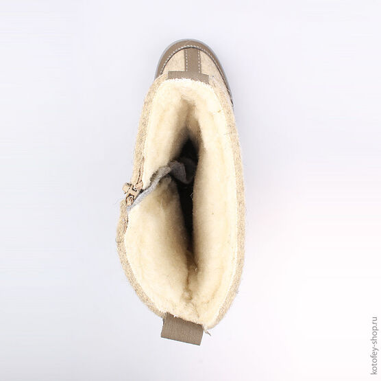 667014-41 Валенки для девочки серый фото №4