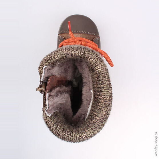 362084-53 Сапожки для мальчики беж-кор фото №4