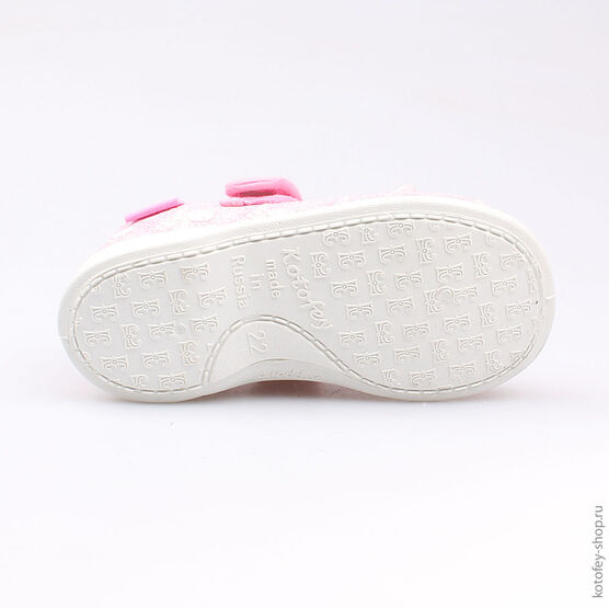 131124-11 Текстильная обувь для девочки розовый фото №3
