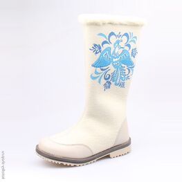 667022-41 Валенки для девочки белый