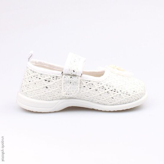 131125-12 Текстильная обувь для девочки белый фото №2