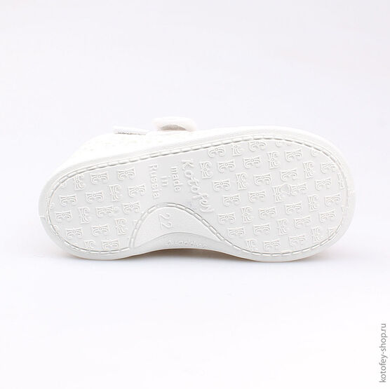 131125-12 Текстильная обувь для девочки белый фото №3