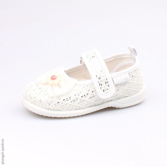 131125-12 Текстильная обувь для девочки белый