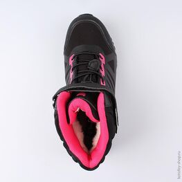 754937-42 Мембранные ботинки для девочки чер-фук фото №4