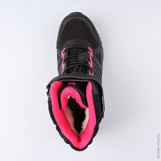 754937-42 Мембранные ботинки для девочки чер-фук фото №4