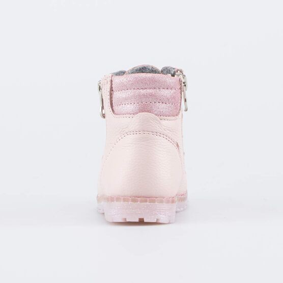 052150-36 Утепленные ботинки на липучках на осень/весну для девочки розовый фото №5