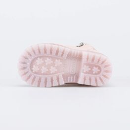 152292-38 Утепленные ботинки на липучках на осень/весну для девочки розовый фото №3