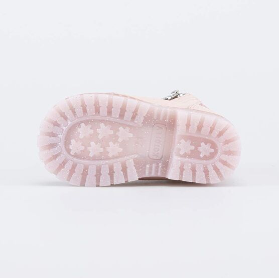 152292-38 Утепленные ботинки на липучках на осень/весну для девочки розовый фото №3