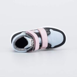 152388-31 Утепленные ботинки для девочки для девочки голубой + розовый фото №4