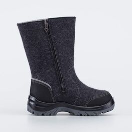 667054-41 Высокие валенки Волк для мальчики темно-серый фото №2